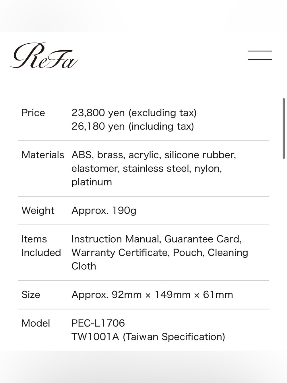 ReFa CARAT Platinum Microcurrent Facial & Body Roller - Authentic - Picture 3 of 15
